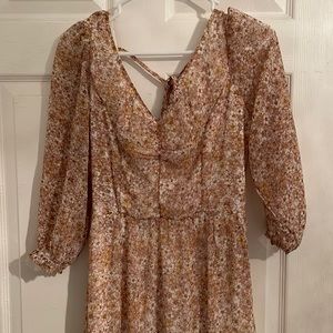 NWT Sincerely Jules ditsy floral print ruffle midi dress size M